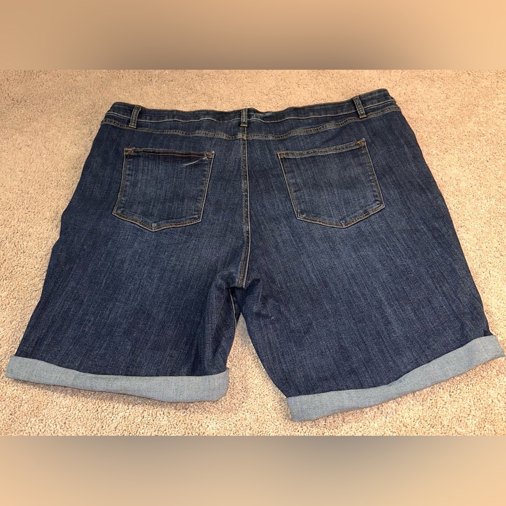 Sonoma Dark Blue Jean Shorts. Size 24 - Picture 6 of 12